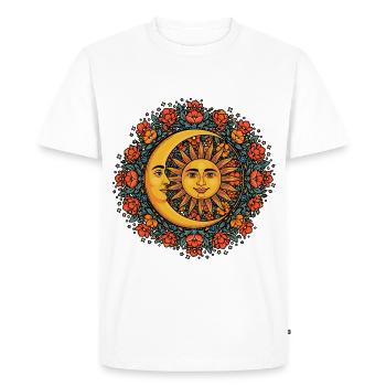 Litha Pagan Solstice d’été Midsommar - T-shirt Premium bio Homme - blanc - Devant - Nico (187cm)