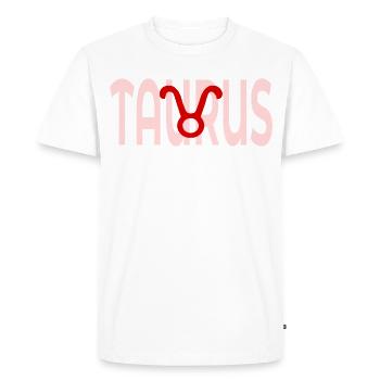 Birthday Taurus April May - Men's Premium Organic T-Shirt - white - Front - Nico (187cm)