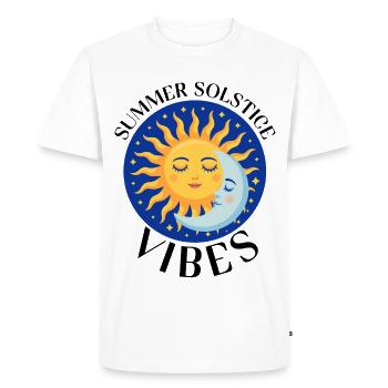 Litha Pagan Solstice d’été Midsommar - T-shirt Premium bio Homme - blanc - Devant - Nico (187cm)