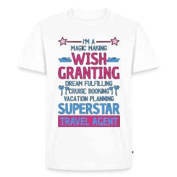 Family Vacation Planning Trip Cruising - Men's Premium Organic T-Shirt - white - Front - Nico (187cm)