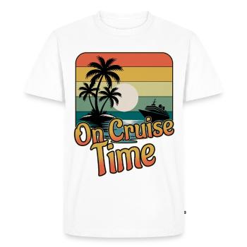 On Cruise Time Family Vacation Trip Cruising - Men's Premium Organic T-Shirt - white - Front - Nico (187cm)