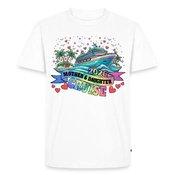 Croisière mère-fille Croisière en famille - T-shirt Premium bio Homme - blanc - Devant - Nico (187cm)