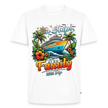Family Trip 2026 Cruise Cruising - Men's Premium Organic T-Shirt - white - Front - Nico (187cm)