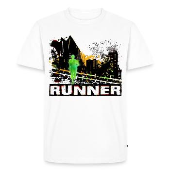 Coureur - T-shirt Premium bio Homme - blanc - Devant - Nico (187cm)