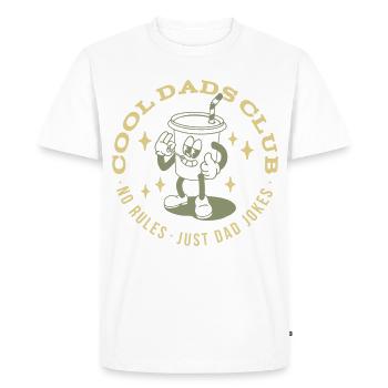 Cadeau des pères du Club des Pères Cool Dads - T-shirt Premium bio Homme - blanc - Devant - Nico (187cm)