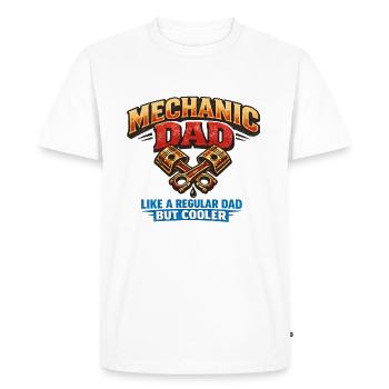 Père mécanicien : Meilleur que les autres mécaniciens automobiles - T-shirt Premium bio Homme - blanc - Devant - Nico (187cm)