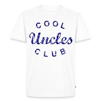 Cool Uncles Club Uncle Father's Day Gift - Men's Premium Organic T-Shirt - white - Front - Nico (187cm)