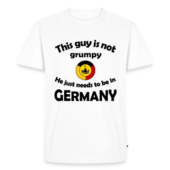 German Colour Ring Coat of Arms - Men's Premium Organic T-Shirt - white - Front - Nico (187cm)