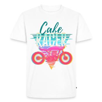 Motorcycle – Gift Idea Café Racer Retro - Men's Premium Organic T-Shirt - white - Front - Nico (187cm)