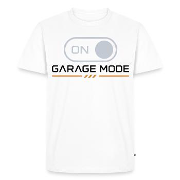 Garage Mode On – Mechanic Biker - Men's Premium Organic T-Shirt - white - Front - Nico (187cm)