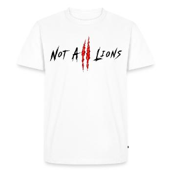 Tous les Lions ne sont pas... - T-shirt Premium bio Homme - blanc - Devant - Nico (187cm)