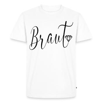 Wedding Diamonds Bridal - Men's Premium Organic T-Shirt - white - Front - Nico (187cm)
