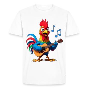 Hahn on the guitar - Men's Premium Organic T-Shirt - white - Front - Nico (187cm)