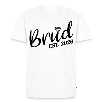 Mariée suédoise 2026 - T-shirt Premium bio Homme - blanc - Devant - Nico (187cm)