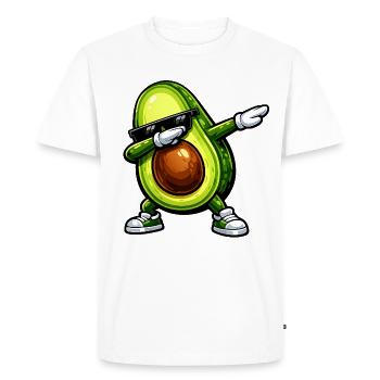 Tamponner l’avocat - T-shirt Premium bio Homme - blanc - Devant - Nico (187cm)