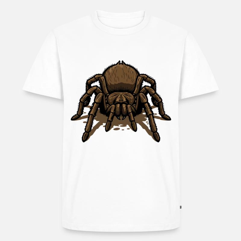 Tarantula, Tarantula-Crawl Tattoo Tarantula-Spinne - Männer Premium Bio T-Shirt - Weiß
