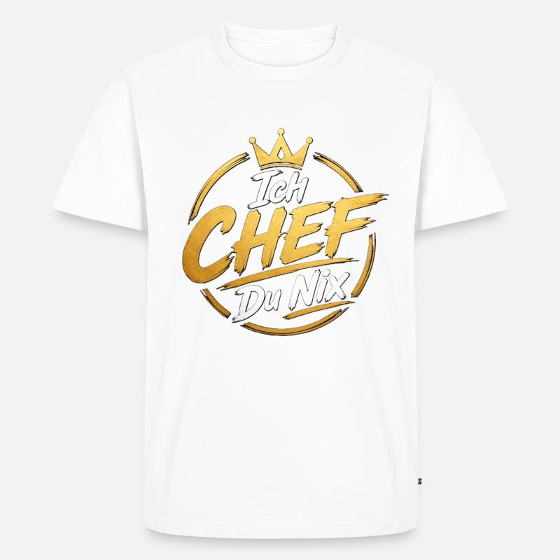 ich_chef - Männer Premium Bio T-Shirt - Weiß