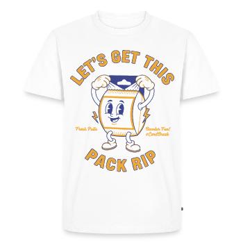 Faisons ce paquet Arracher de nouveaux tirages CardBreak - T-shirt Premium bio Homme - blanc - Devant - Nico (187cm)