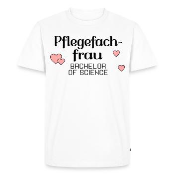 Licence en soins infirmiers - Diplôme en soins infirmiers - T-shirt Premium bio Homme - blanc - Devant - Nico (187cm)
