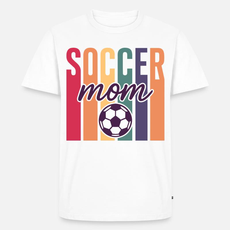 Fußball Mutter - Männer Premium Bio T-Shirt - Weiß