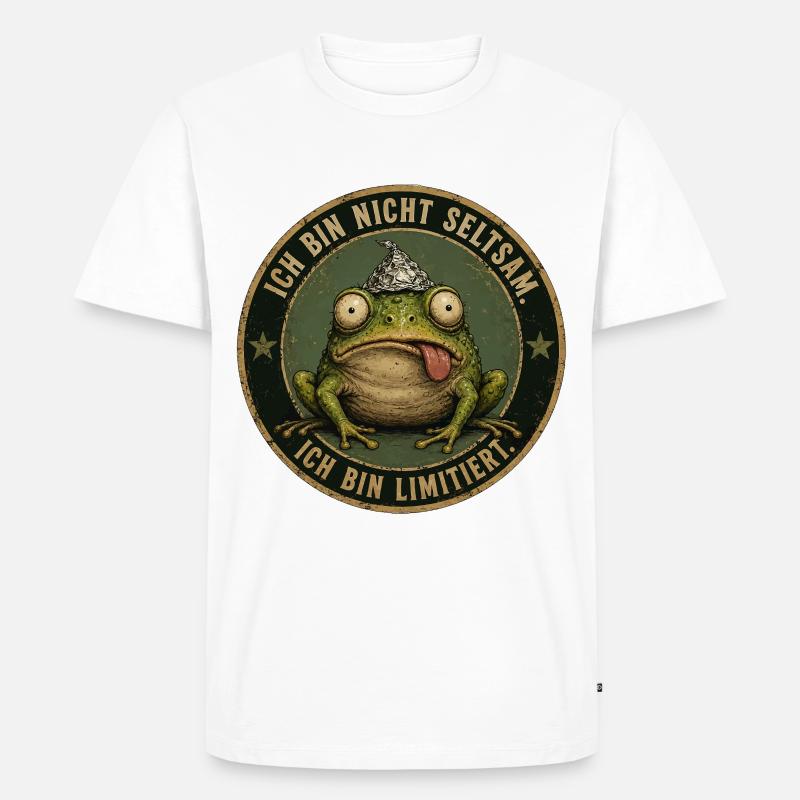 Ich bin nicht seltsam - limitiert - Männer Premium Bio T-Shirt - Weiß