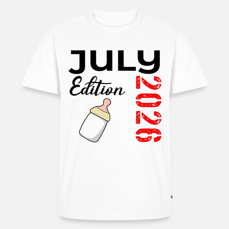 Geburt Juli 2026 - Männer Premium Bio T-Shirt - Weiß