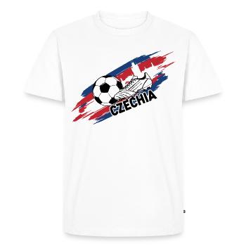 Czechia Football Czechia Soccer Fan Jersey - Men's Premium Organic T-Shirt - white - Front - Nico (187cm)
