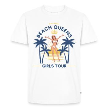Visite des Beach Queens à Majorque Malle - T-shirt Premium bio Homme - blanc - Devant - Nico (187cm)