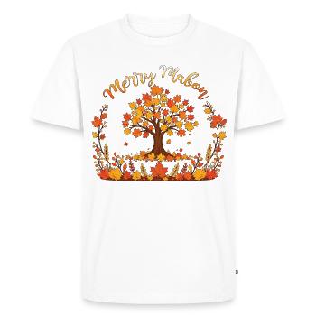 Merry Mabon Wheel Of The Year Autumn Equinox - Men's Premium Organic T-Shirt - white - Front - Nico (187cm)
