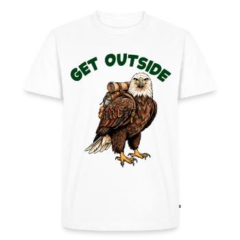 Désir de voyage des Adler - T-shirt Premium bio Homme - blanc - Devant - Nico (187cm)