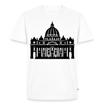 Basilique Saint-Pierre - T-shirt Premium bio Homme - blanc - Devant - Nico (187cm)
