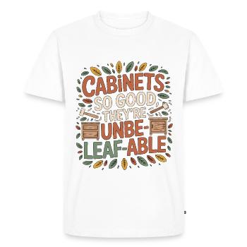 Cabinet Maker Cabinets So Good They're Woodworking - Men's Premium Organic T-Shirt - white - Front - Nico (187cm)