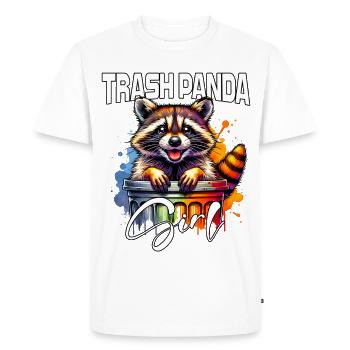 Femelle raton laveur d’Amérique du Nord - T-shirt Premium bio Homme - blanc - Devant - Nico (187cm)