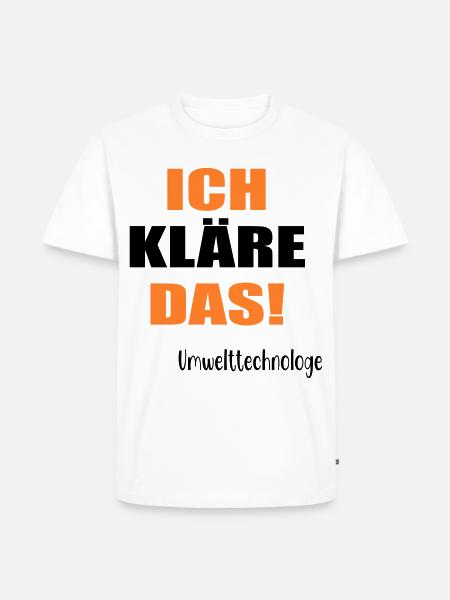 Umwelttechnologe Abwasser - Männer Premium Bio T-Shirt - Weiß