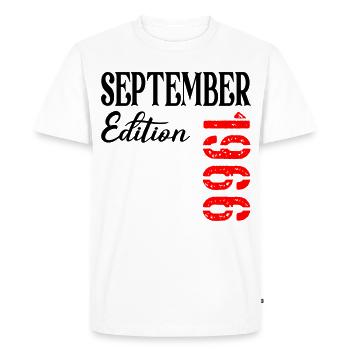 60th birthday September 1966 - Men's Premium Organic T-Shirt - white - Front - Nico (187cm)