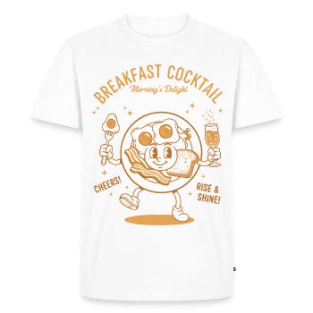 Breakfast Cocktail Mornings Delight Funny Brunch - Men's Premium Organic T-Shirt - white - Front - Nico (187cm)