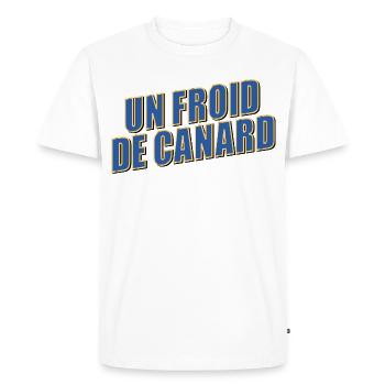 Hiver Froid Canard - T-shirt Premium bio Homme - blanc - Devant - Nico (187cm)