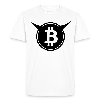 Bitcoin Fan Shirts - Men's Premium Organic T-Shirt - white - Front - Nico (187cm)