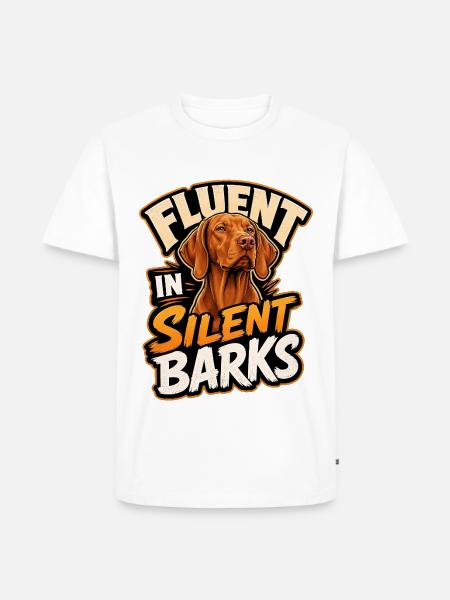 Ungarischer Pointer - Männer Premium Bio T-Shirt - Weiß