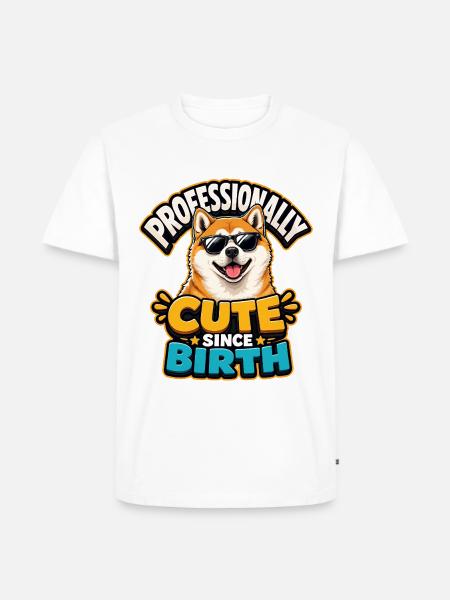 Akita - Männer Premium Bio T-Shirt - Weiß