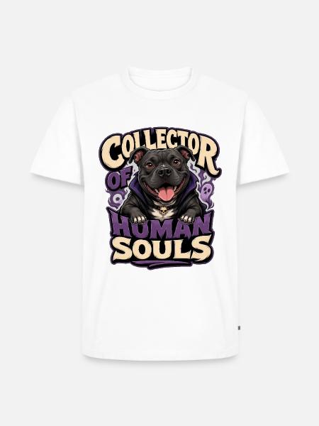 Staffordshire Bull Terrier - Männer Premium Bio T-Shirt - Weiß