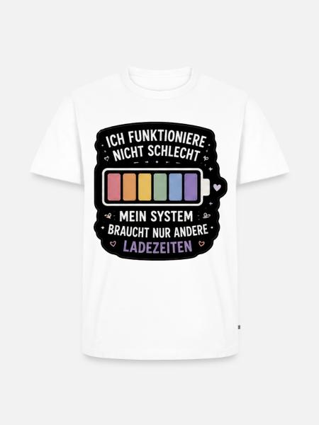 Ladezeiten Humor Spruch - Männer Premium Bio T-Shirt - Weiß