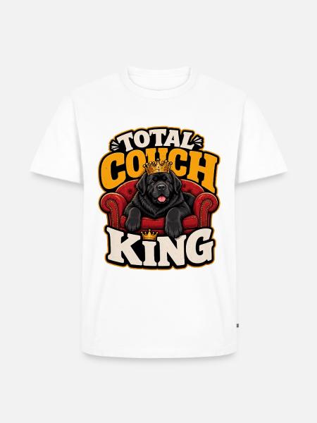 Newfoundland Dog - Männer Premium Bio T-Shirt - Weiß