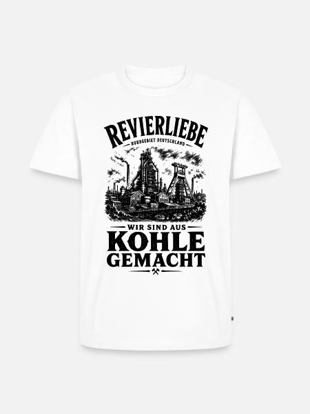 Ruhrpott Revierliebe - Männer Premium Bio T-Shirt - Weiß