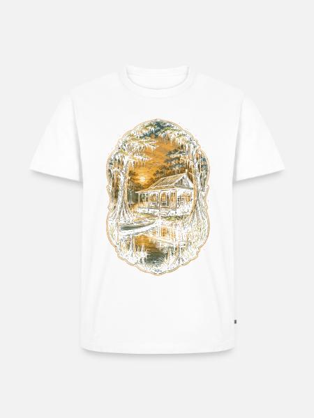 Cajun Kultur - Männer Premium Bio T-Shirt - Weiß