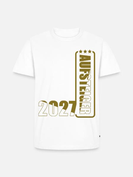 Aufsteiger 2027 - Männer Premium Bio T-Shirt - Weiß