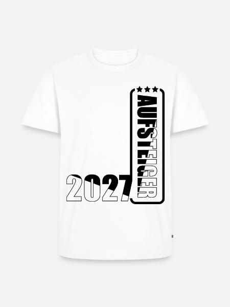 Aufsteiger 2027 - Männer Premium Bio T-Shirt - Weiß
