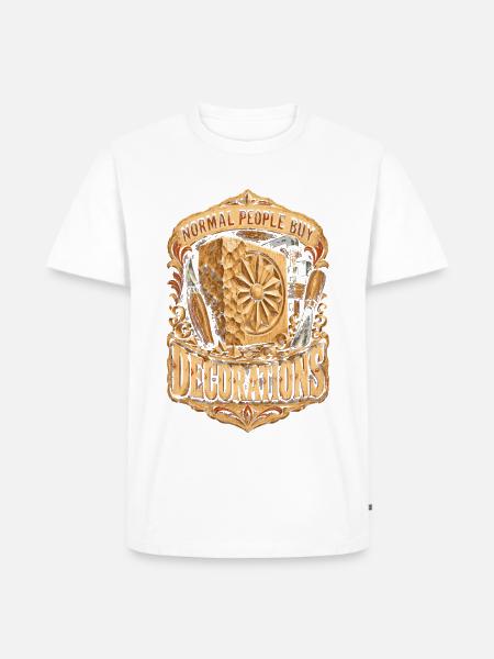 Holzschnitzerei Schnitzen Holzschnitzen - Männer Premium Bio T-Shirt - Weiß