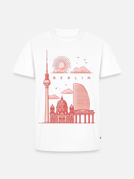 Berline Style - Männer Premium Bio T-Shirt - Weiß