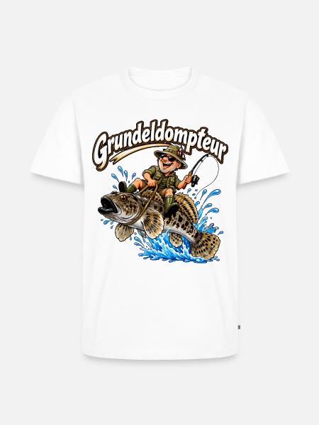 Grundeldompteur - Männer Premium Bio T-Shirt - Weiß